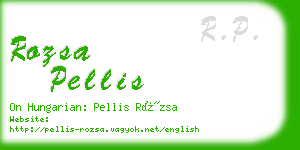 rozsa pellis business card